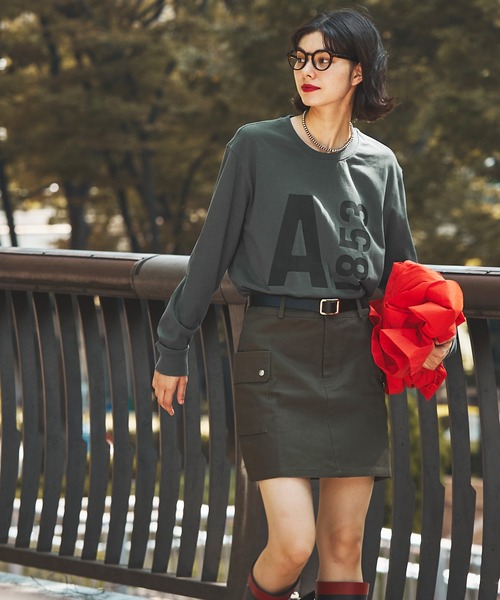 AIGLE / エーグル 【EC限定】ヘビーウェイト オーバーサイズ  ビッグロゴロンT / 長袖Tシャツ AIGLE（エーグル）の「【EC限定】ヘビーウェイト オーバーサイズ
