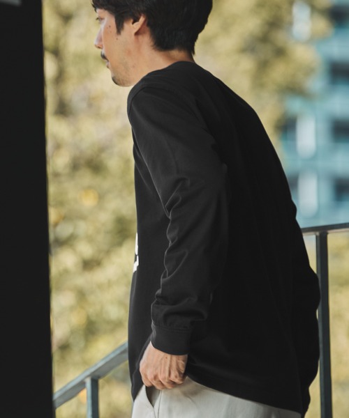 AIGLE（エーグル）の「【EC限定】ヘビーウェイト オーバーサイズ  ビッグロゴロンT / 長袖Tシャツ（Tシャツ/カットソー・メンズ・ホワイト/ダークグリーン/ブラック・L/S/M/XL/XS/XXS）」の17枚目の写真