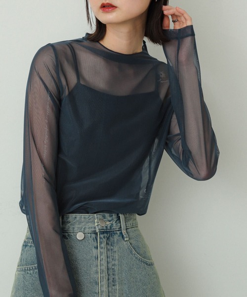 SENSE OF PLACE by URBAN RESEARCH（センスオブプレイスバイアーバンリサーチ）の「タトゥープリントシアートップ（Tシャツ/カットソー・レディース・アイボリー/ネイビー/ブラウン・ONE）」の3枚目の写真
