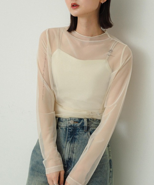 MAISON SPECIAL TATOOプリントシアーTOP MAISON SPECIAL（メゾンスペシャル）の「TATOOプリントシアーTOP