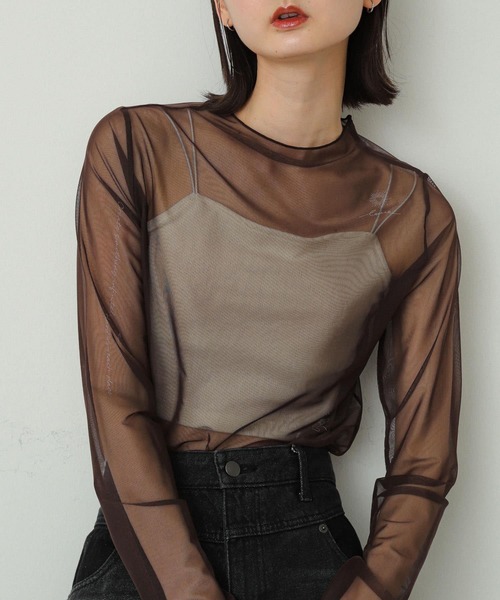 SENSE OF PLACE by URBAN RESEARCH（センスオブプレイスバイアーバンリサーチ）の「タトゥープリントシアートップ（Tシャツ/カットソー・レディース・アイボリー/ネイビー/ブラウン・ONE）」の7枚目の写真
