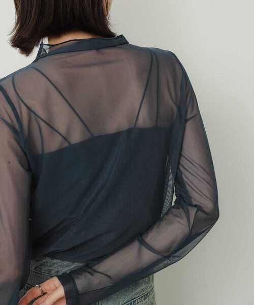 SENSE OF PLACE by URBAN RESEARCH（センスオブプレイスバイアーバンリサーチ）の「タトゥープリントシアートップ（Tシャツ/カットソー・レディース・アイボリー/ネイビー/ブラウン・ONE）」の14枚目の写真