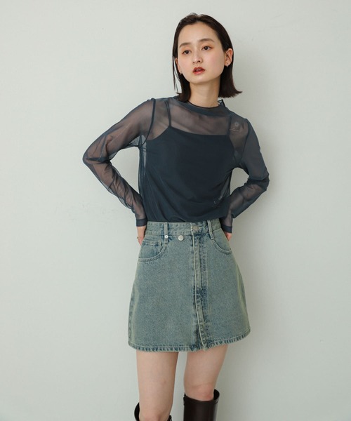 SENSE OF PLACE by URBAN RESEARCH（センスオブプレイスバイアーバンリサーチ）の「タトゥープリントシアートップ（Tシャツ/カットソー・レディース・アイボリー/ネイビー/ブラウン・ONE）」の15枚目の写真