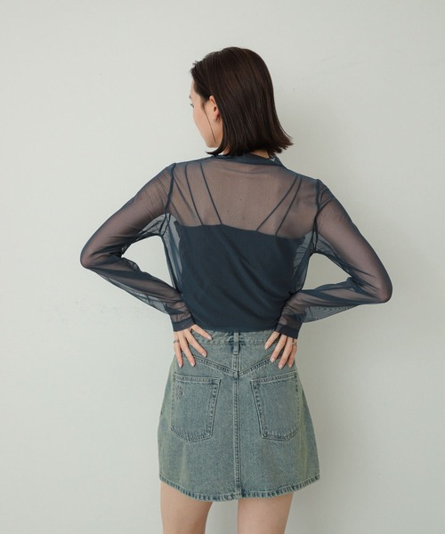SENSE OF PLACE by URBAN RESEARCH（センスオブプレイスバイアーバンリサーチ）の「タトゥープリントシアートップ（Tシャツ/カットソー・レディース・アイボリー/ネイビー/ブラウン・ONE）」の17枚目の写真