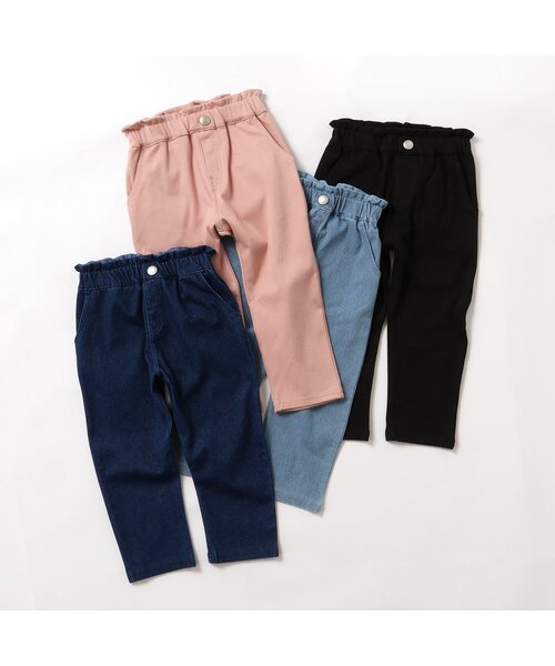 apres les cours（アプレレクール）の「【WEB限定】デイジー・イチゴポケットカットパンツ（その他パンツ・キッズ・ブラック/サックスブルー/ブルー/ピンク・80/90/100/110/120/130/140）」の6枚目の写真