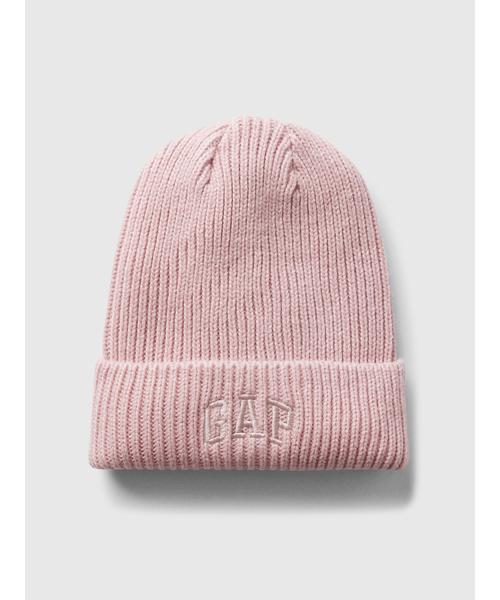 GAP（ギャップ）の「GAPロゴ ビーニー ニットキャップ（ニットキャップ/ビーニー・レディース・カーキ/ライトグレー/ホワイト/ピンク・ONE SIZE）」の4枚目の写真