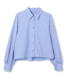 ボリュームスリーブ クロップドシャツ