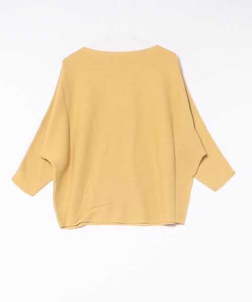 and it_（アンドイット）の「ボートネックリブドルマンプルオーバー（ニット/セーター・レディース・ライトブルー/ブラック/オフホワイト/カーキ/イエロー/ライトグリーン/マスタード/モカ・M）」の9枚目の写真