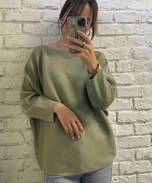 and it_（アンドイット）の「ボートネックリブドルマンプルオーバー（ニット/セーター・メンズ）」