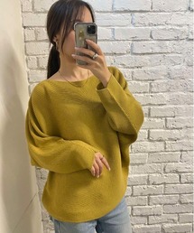 and it_（アンドイット）の「ボートネックリブドルマンプルオーバー（ニット/セーター）」