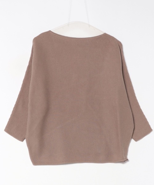 and it_（アンドイット）の「ボートネックリブドルマンプルオーバー（ニット/セーター・レディース・ライトブルー/ブラック/オフホワイト/カーキ/イエロー/ライトグリーン/マスタード/モカ・M）」の12枚目の写真