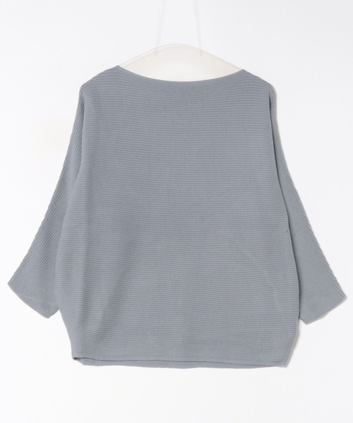 and it_（アンドイット）の「ボートネックリブドルマンプルオーバー（ニット/セーター・レディース・ライトブルー/ブラック/オフホワイト/カーキ/イエロー/ライトグリーン/マスタード/モカ・M）」の15枚目の写真