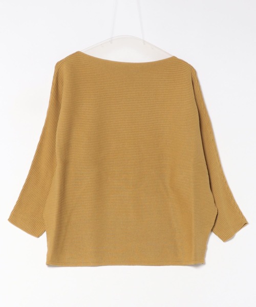 and it_（アンドイット）の「ボートネックリブドルマンプルオーバー（ニット/セーター・レディース・ライトブルー/ブラック/オフホワイト/カーキ/イエロー/ライトグリーン/マスタード/モカ・M）」の17枚目の写真