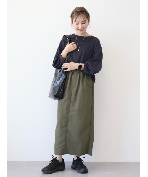 AMERICAN HOLIC（アメリカンホリック）の「7分袖タックスリーブカットプルオーバー（Tシャツ/カットソー・レディース・その他7/オフホワイト/グレー/ピンク・M/L）」の13枚目の写真