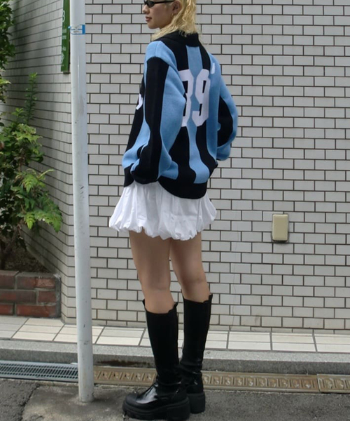 Oriens JOURNAL STANDARD（オリエンス ジャーナルスタンダード）の「COTTON BUBBLE スカート（スカート・レディース・ホワイト/ブラック・FREE）」の6枚目の写真