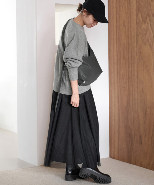 JOURNAL STANDARD relume（ジャーナルスタンダード　レリューム）の「ハミルトンウールクループルオーバー（ニット/セーター・レディース・グレー/レッド/ネイビー/ベージュ・FREE）」の12枚目の写真