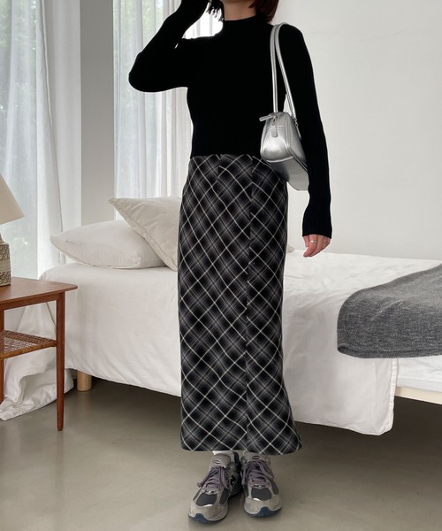 WEGO（ウィゴー）の「WEGO/リブハイネックショートニット（ニット/セーター・レディース・ブルー/スミクロ/ブラック/オフホワイト/その他1・FREE）」の16枚目の写真