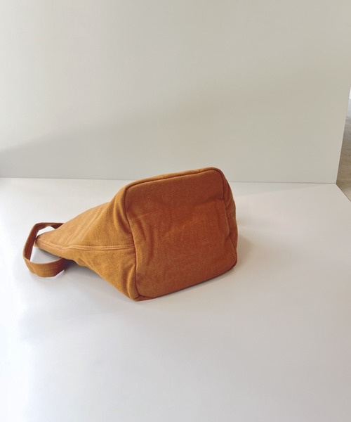 EARTH MADE（アースメイド）の「BRUSHED LINEN 2WAY HANDLE TOTE（トートバッグ・レディース・ブラック/ブラウン/キナリ・FREE）」の10枚目の写真