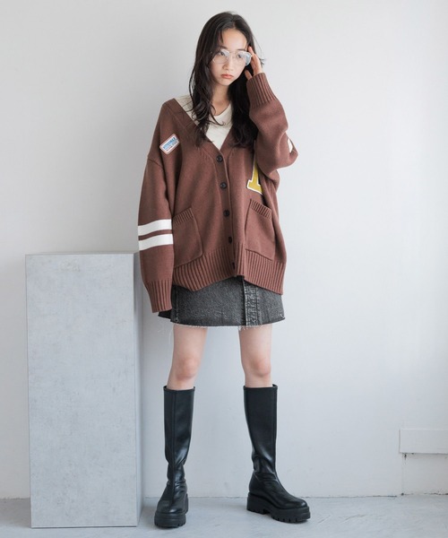 LOWRYS FARM（ローリーズファーム）の「セミシアークルーLS 141102（Tシャツ/カットソー・レディース・オフホワイト/グレー/アイボリー/ブラック・FREE）」の7枚目の写真