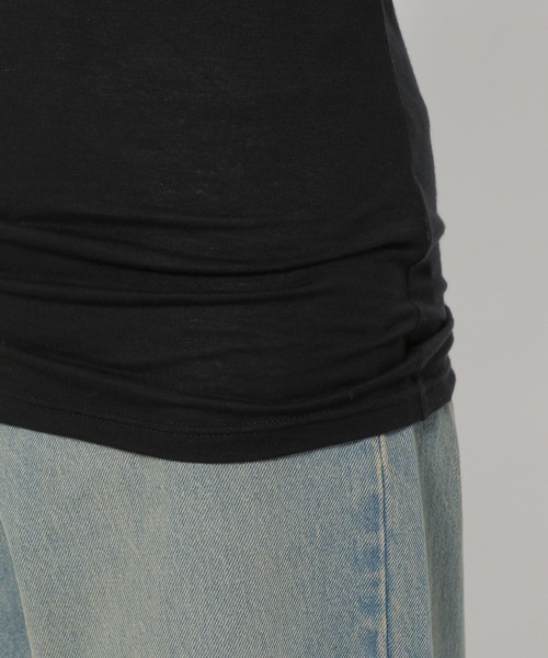 LOWRYS FARM（ローリーズファーム）の「セミシアークルーLS 141102（Tシャツ/カットソー・レディース・オフホワイト/グレー/アイボリー/ブラック・FREE）」の21枚目の写真