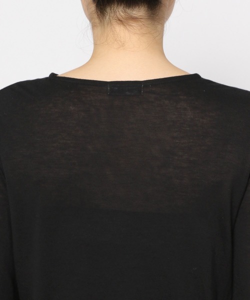 LOWRYS FARM（ローリーズファーム）の「セミシアークルーLS 141102（Tシャツ/カットソー・レディース・オフホワイト/グレー/アイボリー/ブラック・FREE）」の22枚目の写真