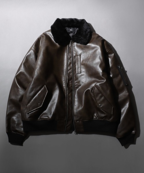 SITRY Synthetic Leather G-1/別注 オーバーサイズ シンセティック