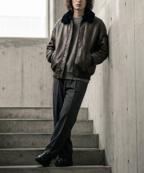 SITRY Synthetic Leather G-1/別注 オーバーサイズ シンセティック