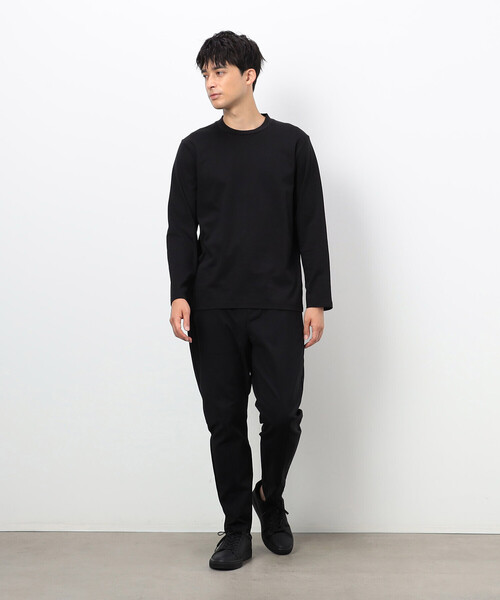 COMME CA ISM(コムサイズム)の「コットンスムース ジャケットTシャツ (長袖)(Tシャツ/カットソー・メンズ・ブラック/ホワイト/チャコール・SMALL/MEDIUM/LARGE/S)」の7枚目の写真