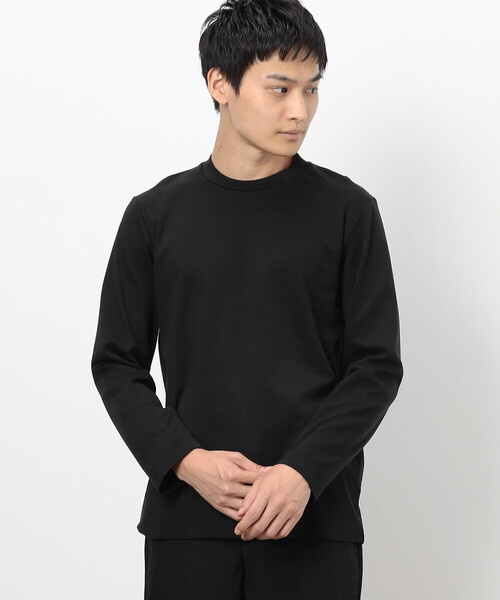 COMME CA ISM(コムサイズム)の「コットンスムース ジャケットTシャツ (長袖)(Tシャツ/カットソー・メンズ・ブラック/ホワイト/チャコール・SMALL/MEDIUM/LARGE/S)」の8枚目の写真
