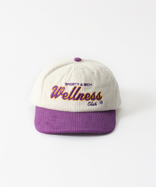 SPORTY&RICH(スポーティアンドリッチ)の「【SPORTY&RICH / スポーティアンドリッチ】DRAFT CORDUROY HAT(キャップ・メンズ・ホワイト・FREE)」の2枚目の写真