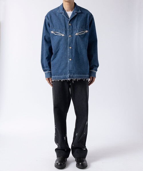 TANAKA / タナカ】WESTERN SHIRT VINTAGE BLUE（シャツ/ブラウス