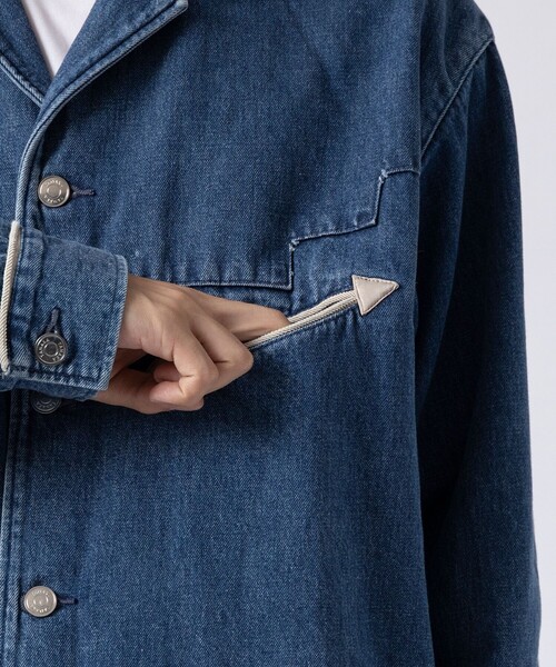 TANAKA / タナカ】WESTERN SHIRT VINTAGE BLUE（シャツ/ブラウス