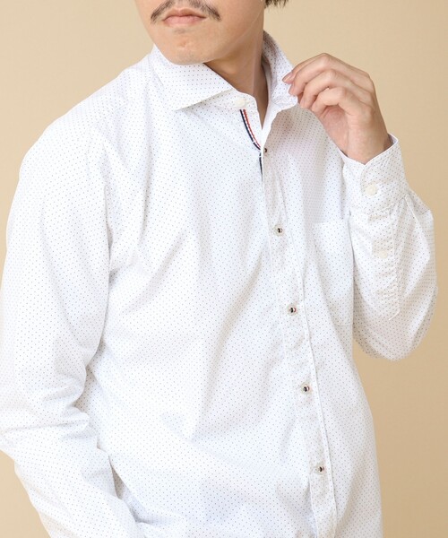 NOLLEY’S(ノーリーズ)の「《ビジカジ対応》パラシュートボタン カッタウェイシャツ 24AW(シャツ/ブラウス・メンズ・サックスブルー/ホワイト系その他/ブルー系その他/ネイビー・L/S/M/XL)」の3枚目の写真