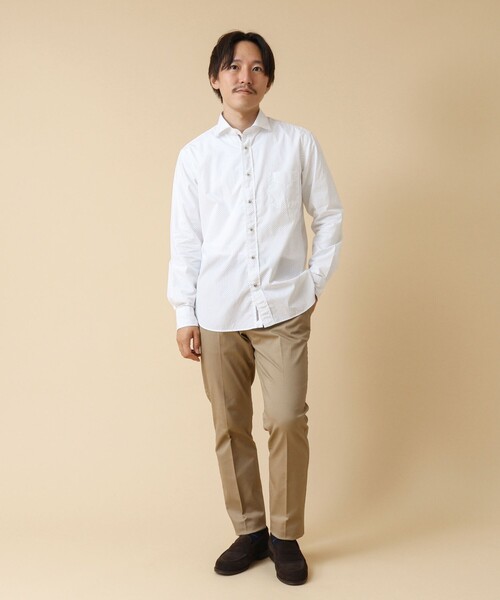 NOLLEY’S(ノーリーズ)の「《ビジカジ対応》パラシュートボタン カッタウェイシャツ 24AW(シャツ/ブラウス・メンズ・サックスブルー/ホワイト系その他/ブルー系その他/ネイビー・L/S/M/XL)」の5枚目の写真
