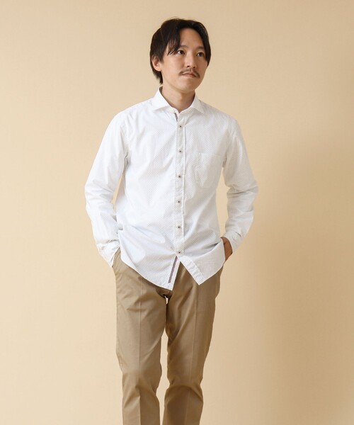 NOLLEY’S(ノーリーズ)の「《ビジカジ対応》パラシュートボタン カッタウェイシャツ 24AW(シャツ/ブラウス・メンズ・サックスブルー/ホワイト系その他/ブルー系その他/ネイビー・L/S/M/XL)」の6枚目の写真