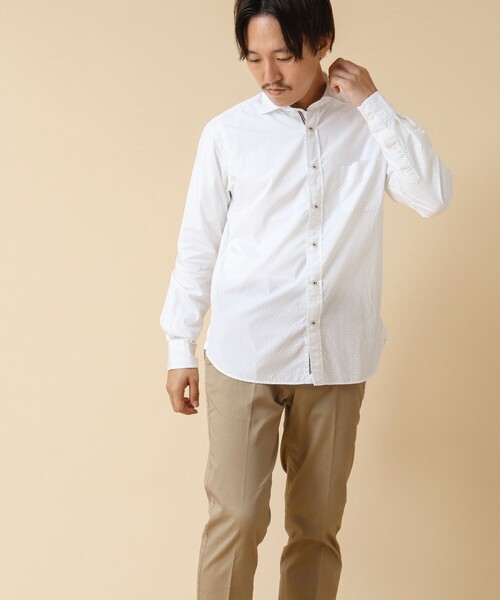 NOLLEY’S(ノーリーズ)の「《ビジカジ対応》パラシュートボタン カッタウェイシャツ 24AW(シャツ/ブラウス・メンズ・サックスブルー/ホワイト系その他/ブルー系その他/ネイビー・L/S/M/XL)」の8枚目の写真