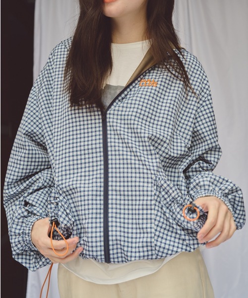 common gull products.(コモンガルプロダクツ)の「よくばりなナイロンブルゾン(ブルゾン・レディース・ブラウン系/ブルー系その他2/ブルー系その他・MEDIUM/LARGE)」の12枚目の写真
