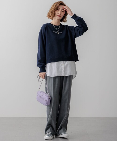 23区(ニジュウサンク)の「【GLOW10月号掲載/洗える】ナチュラルコットンベアコンビ カットソー(Tシャツ/カットソー・レディース・ホワイト系・38)」の12枚目の写真