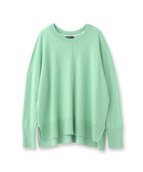 【セール】【カシミヤ混／洗える／リラックス】ワイドシルエットニット（ニット/セーター）｜INDIVI（インディヴィ）