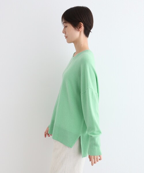 【セール】【カシミヤ混／洗える／リラックス】ワイドシルエットニット（ニット/セーター）｜INDIVI（インディヴィ）