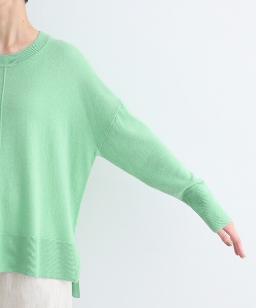 【セール】【カシミヤ混／洗える／リラックス】ワイドシルエットニット（ニット/セーター）｜INDIVI（インディヴィ）