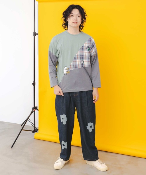 ScoLar Parity（スカラーパリティ）の「343113：パリティのうさぎ花柄 2パターンパンツ（その他パンツ・メンズ・ベージュ/ネイビー・M）」の15枚目の写真