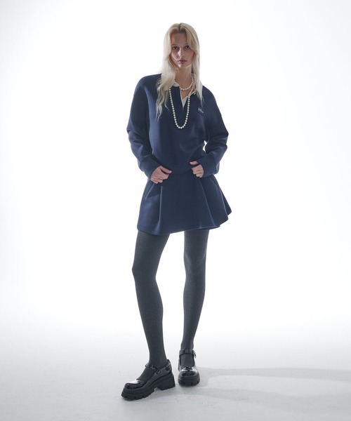 トップス Mardi NEOPRENE CROPPED SHIRT PIQUET Mardi Mercredi（マルディメクルディ）の「NEOPRENE CROPPED