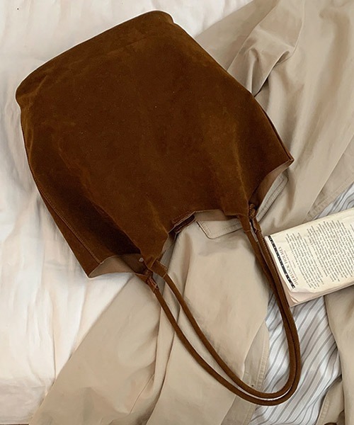 SVEC(シュベック)の「スエード トートバッグ(トートバッグ・レディース・ブラウン系その他/ブラック系その他・FREE)」の4枚目の写真