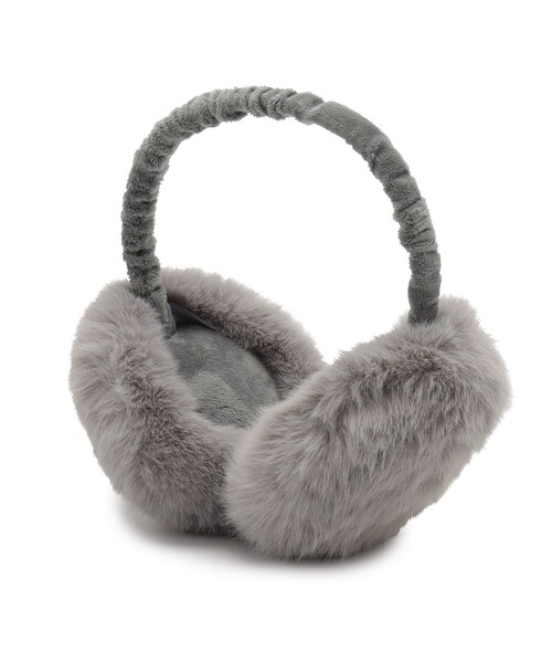 SHOO・LA・RUE（シューラルー）の「◆モフふわ折りたたみイヤマフ（イヤーマフ・レディース・ベージュ/グレー/ブラウン系その他/ダークグレー・00）」の2枚目の写真