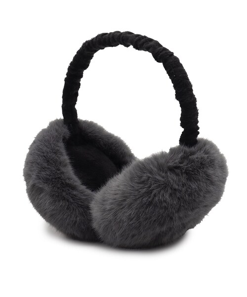 SHOO・LA・RUE（シューラルー）の「◆モフふわ折りたたみイヤマフ（イヤーマフ・レディース・ベージュ/グレー/ブラウン系その他/ダークグレー・00）」の3枚目の写真