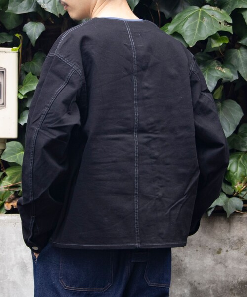 SMITH'S AMERICAN（スミスアメリカン）の「【SMITH'S AMERICAN／スミスアメリカン】CHARLIEENGINEER カバーオール（ブルゾン・メンズ・キナリ/ブラック・M/L）」の9枚目の写真