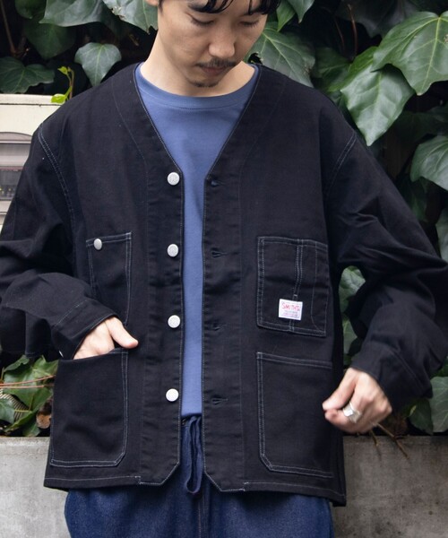 SMITH'S AMERICAN（スミスアメリカン）の「【SMITH'S AMERICAN／スミスアメリカン】CHARLIEENGINEER カバーオール（ブルゾン・メンズ・キナリ/ブラック・M/L）」の10枚目の写真