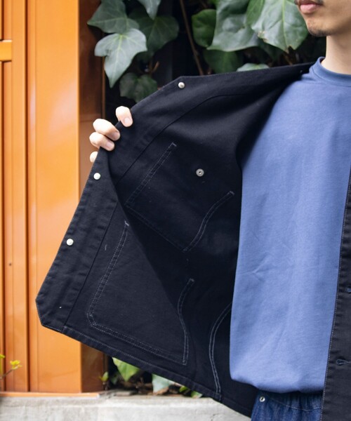 SMITH'S AMERICAN（スミスアメリカン）の「【SMITH'S AMERICAN／スミスアメリカン】CHARLIEENGINEER カバーオール（ブルゾン・メンズ・キナリ/ブラック・M/L）」の11枚目の写真