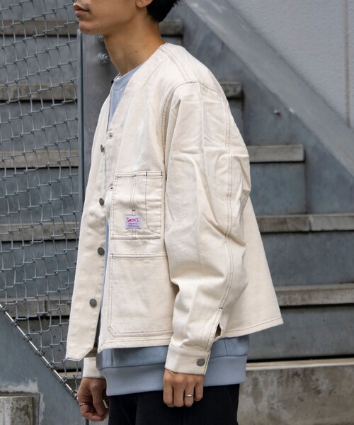 SMITH'S AMERICAN（スミスアメリカン）の「【SMITH'S AMERICAN／スミスアメリカン】CHARLIEENGINEER カバーオール（ブルゾン・メンズ・キナリ/ブラック・M/L）」の20枚目の写真